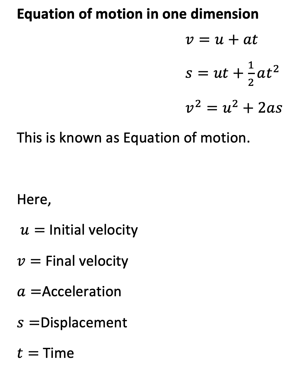 One dimensional motion:definition and examples - ScienceQuery