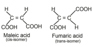 structure of maleic and fumaric acids