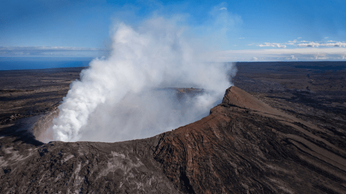 What are shield volcanoes?